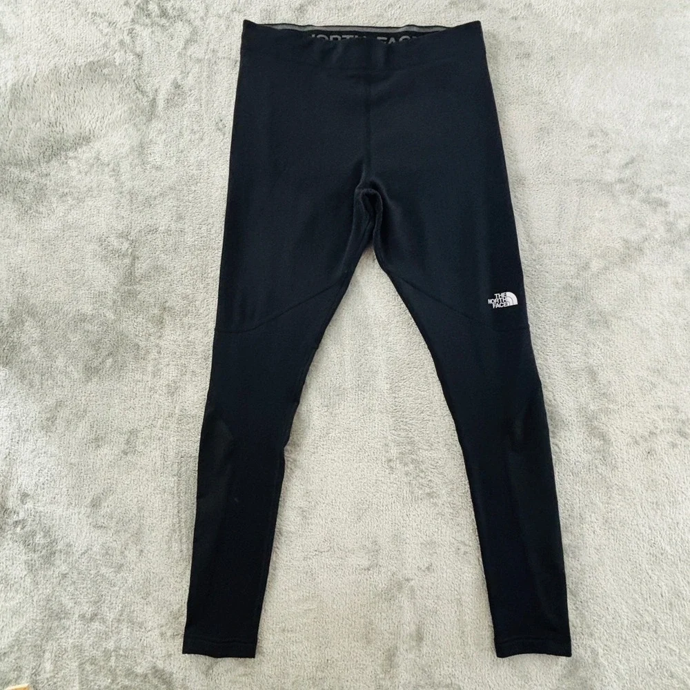 The North Face Winter Warm Tights Mens M Black Running‎ Leggings Stretch Fitted